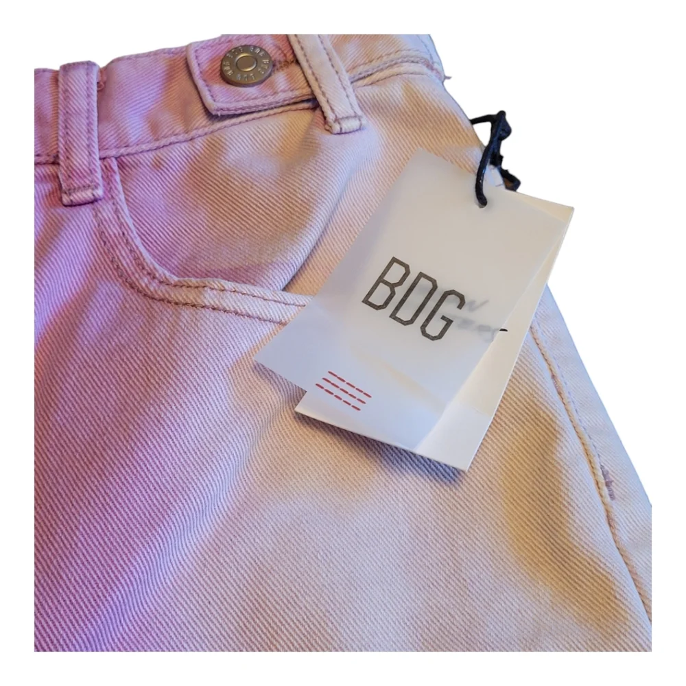 NEW Urban Outfitters BDG Longline Carpenter Purple Ombre Baggy Denim Shorts 27